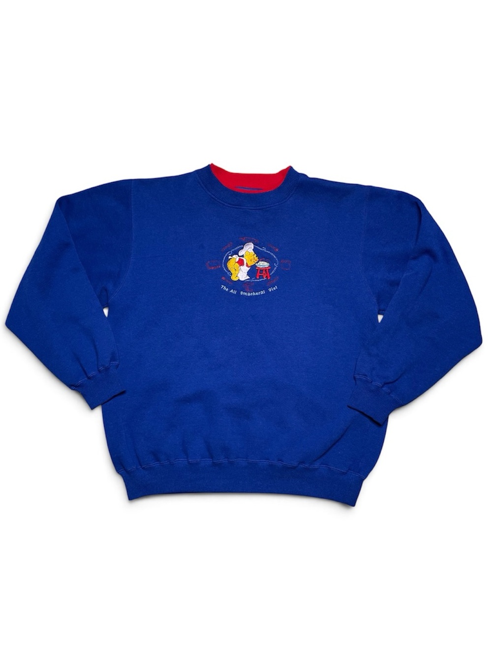 Vintage 90s Embroidered Winnie The Pooh Crewneck Sweater Disney